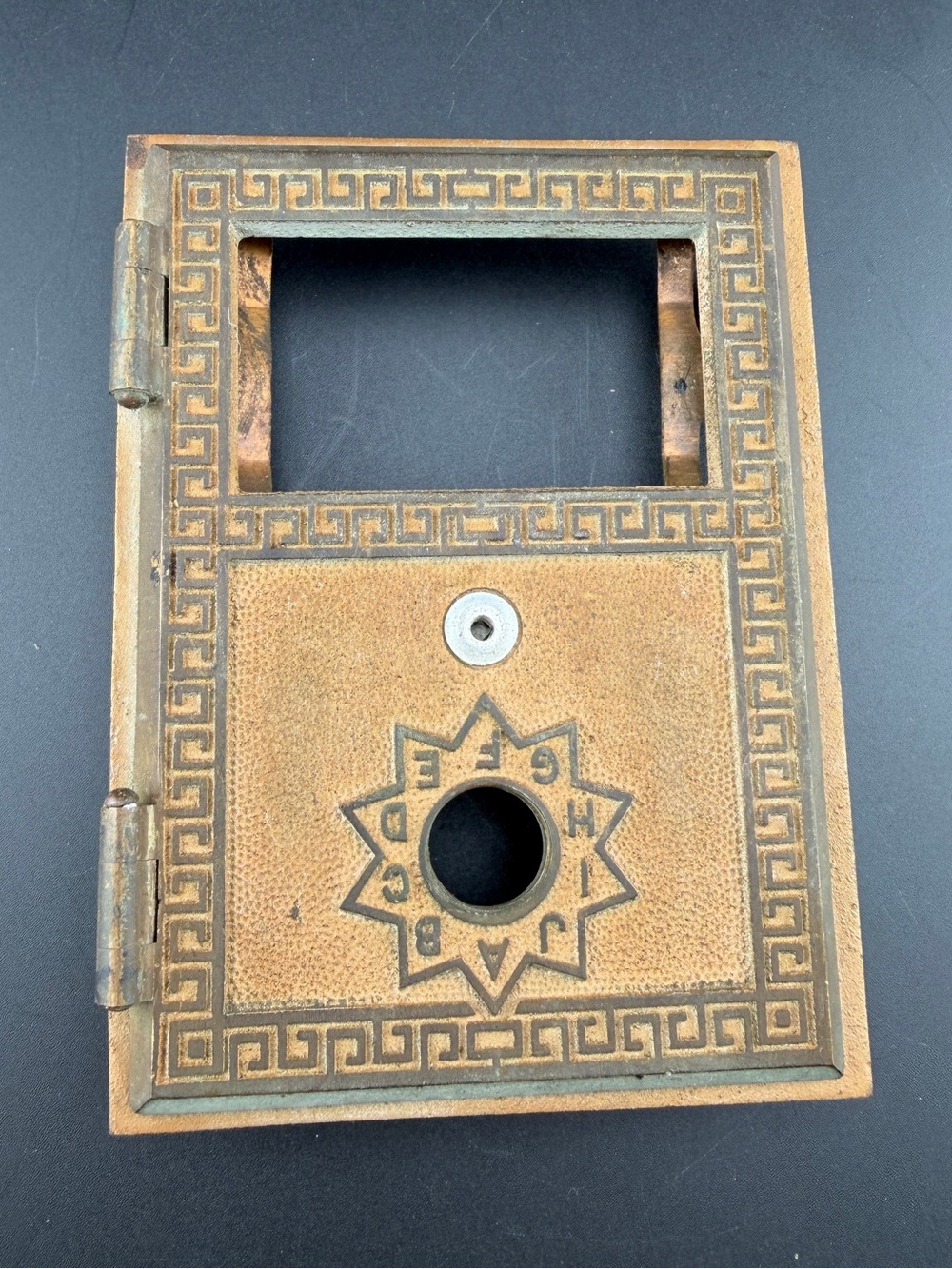 Vintage 1962 US Post Office Mail Box Door 5”x3 5/8”
